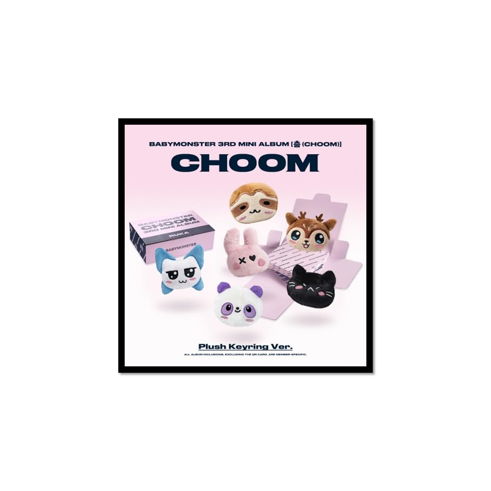 Amazon.com: BABYMONSTER CHOOM [Plush Keyring Ver.] 3rd Mini Album